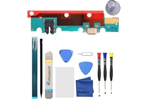 iParto Charging Port Replacement for Samsung Galaxy Tab A7 Lite T220 Charging Port Replacement Kit for 8.7 inch 2021 Galaxy Tab A7 Lite SM-T220 USB Flex Dock Connector Replacement