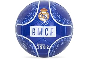 REAL MADRID Genérico Balón Madrid Azul Talla 5 tamaño Similar al reglamentario Producto Oficial