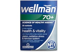 VITABIOTICS Wellman, Multivitamin Tablets for Men Over 70 Years