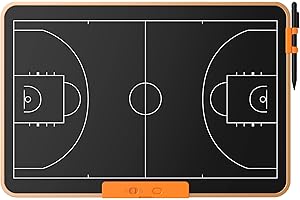 ‎TUGAU TUGAU LCD Elektronisch Coach Tactical Board Basketball, Fußball, Hockey, Baseball, Tennis Löschbarem Coach Zeichenblöcke für Taktische Anleitungen und Trainingstools vor dem Spiel