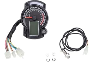 TERISASS Compteur Kilométrique Compteur de Vitesse Tachymètre Numérique avec LCD Écran de 7 Couleurs pour Moto+compteur moto compteur moto universel+compteur moto digital+compteur moto compteur moto compteur