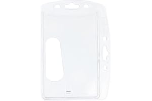 Durable - Porte-badge Rigide Transparent pour 1 Carte de Sécurité - Dimensions Intérieures : 54 x 85 mm - 10 Unités 890519