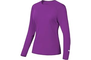 Bassdash - Camiseta de Manga Larga para Mujer con protección Solar UPF 50+ UV para Pesca, Senderismo, Rendimiento