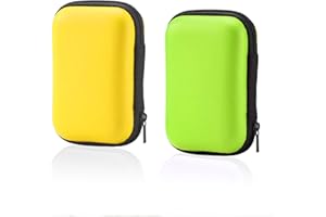 Mrltau 2-Stück-Spielkarten-Box, robuste Kartenbox für UNO, Phase 10, Cabo und UNO Flip Extreme (Gelb und Grün)