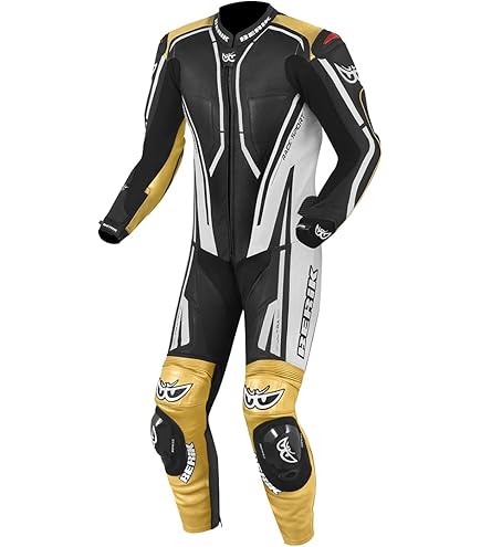 Berik Absolute GP2 2-Piece Motorcycle Leather Suit, Black/Blue