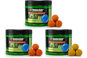 ‎TANDEM BAITS Tandem Baits Karpfen Futter Angelfutter Pop Ups Boilies Zig Rig Chod Rig Hakenköder Carp Food Perfection Pop-Up 16 mm 70 g