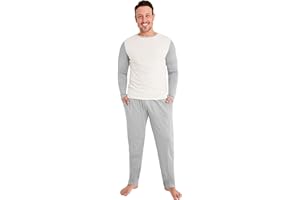 CityComfort Pijama Hombre Largo, Conjunto Pijama Hombre de 2 Piezas, Ropa Invierno Hombre y Adolescente - Regalos Hombres