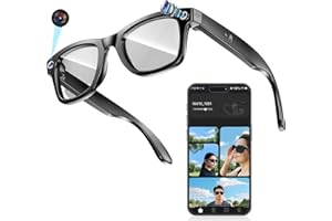 DEEDLITE Meacode AI Smart Glasses — Assistant Vocal IA, Traduction, Appels Bluetooth, Capture HD, Léger et Confortable (Lumière Bleue)