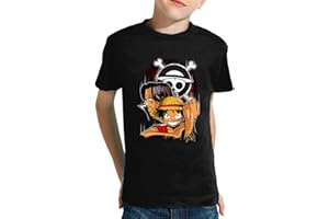 THE FAN TEE Camiseta de NIÑOS NIÑAS OP Manga Anime Pirata One Zoro Piece 033 9-10 Años