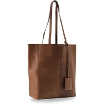 Gusti Sac à Main Cassidy Shopper Cuir Véritable Marron – Grand Cabas Élégant Et Pratique Pour Shopping Quotidien
