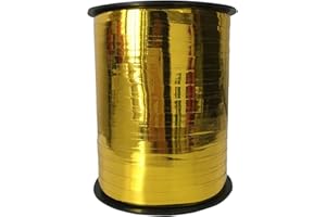 Ainmto 450M Golden Ringelband, Golden Ballonband, Geschenkband, Ballon-Kräuselbänder für Dekoration