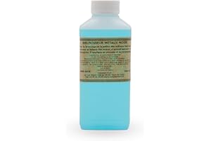 Comptoir d'Art - Brunisseur Métaux (0805) - Cuivre - Bronze - Laiton - Zinc - Nécessite Neutralisant (0804) pour application sur Métaux Ferreux (Noir, 250mL)