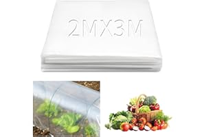Ziamzra Baszka do szklarni 2 x 3 M polietylenowa ochrona szklarni przezroczysta blatarka tunelowa wyjątkowo gruba folia odporna na rośliny pomidory szklarnie warzywne