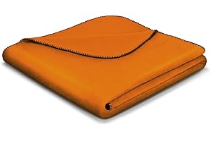 Bocasa Biederlack Aura Blanket Throw, 150x200 cm Curry, 150 x 200 cm