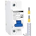 DC Circuit Breaker dz47 1P 80Amp 12V 24V 36V 48V DC MCB Short Circuit Protection Disconnect Switch Isolator for Solar Panel Battery UPS Inverter Photovoltaic PV System