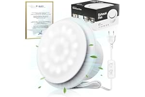 SLUELI 150mm Vortice Aspirazione Bagno con Luce, Potente Ventola Bagno con Interruttore, 60 Lumen Bassi Rumori, Installazione Facile su Finestre Soffitti Pareti, Ideale per Bagni Cucine Garage