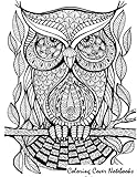 Image de Coloring Cover Notebook (Owl Chess | Wide Ruled): Notebook for note taking, journaling, and writing, with coloring design on cover for therapy, inner