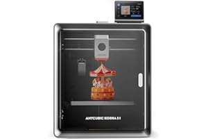 ANYCUBIC Kobra S1 Imprimante 3D Multicolore pour Amazon, Intelligente Imprimante FDM, 600 mm/s Haute Vitesse, Construction CoreXY Fermée, Impression silencieuse de 44 DB, Taille 250 * 250 * 250 mm