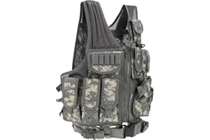 LEJUNJIE Lejie Tactical Vest Men's Outdoor Vest with Pockets Tactical Vest for Hunting Fishing Camping Airsoft Paintball Military