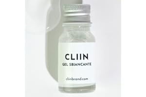 CLIIN Gel Sbiancante Denti +30 Applicazioni | Naturale e Made in Italy | Kit Sbiancante Denti Professionale Immediato con Perossido Sicuro su Smalto | Sbiancamento denti facile e veloce