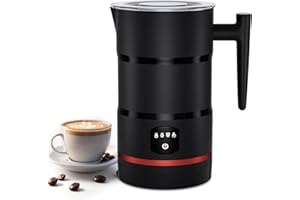 ESTEFANLO Milk Frother, Milk Frother Electric, Coffee Frother, Frother, Milk Steamer, Hot Chocolate Maker, Milk frothers, Velvetiser (Black)