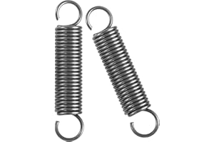 eROOSY 2 PCS 2.5 * 20 * 100mm Ressort Double Crochet Ressorts de Traction, Ressorts d'extension en acier à ressort 65Mn, Ressort de Traction Ressort de Tension, Ressorts d'Extension Fil Diamètre