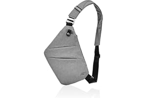 Fibrdoo Brusttasche, Anti-Diebstahl Sling Bag, Crossbody Schultertasche Herren Damen klein für Freien Reisen Wandern Joggen