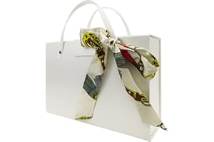 VISONDECO White Gift Box - 11x7.6x3.5 Inches Large Gift Boxes for Presents, Portable Magnetic Gift Box for Presenting Gifts.