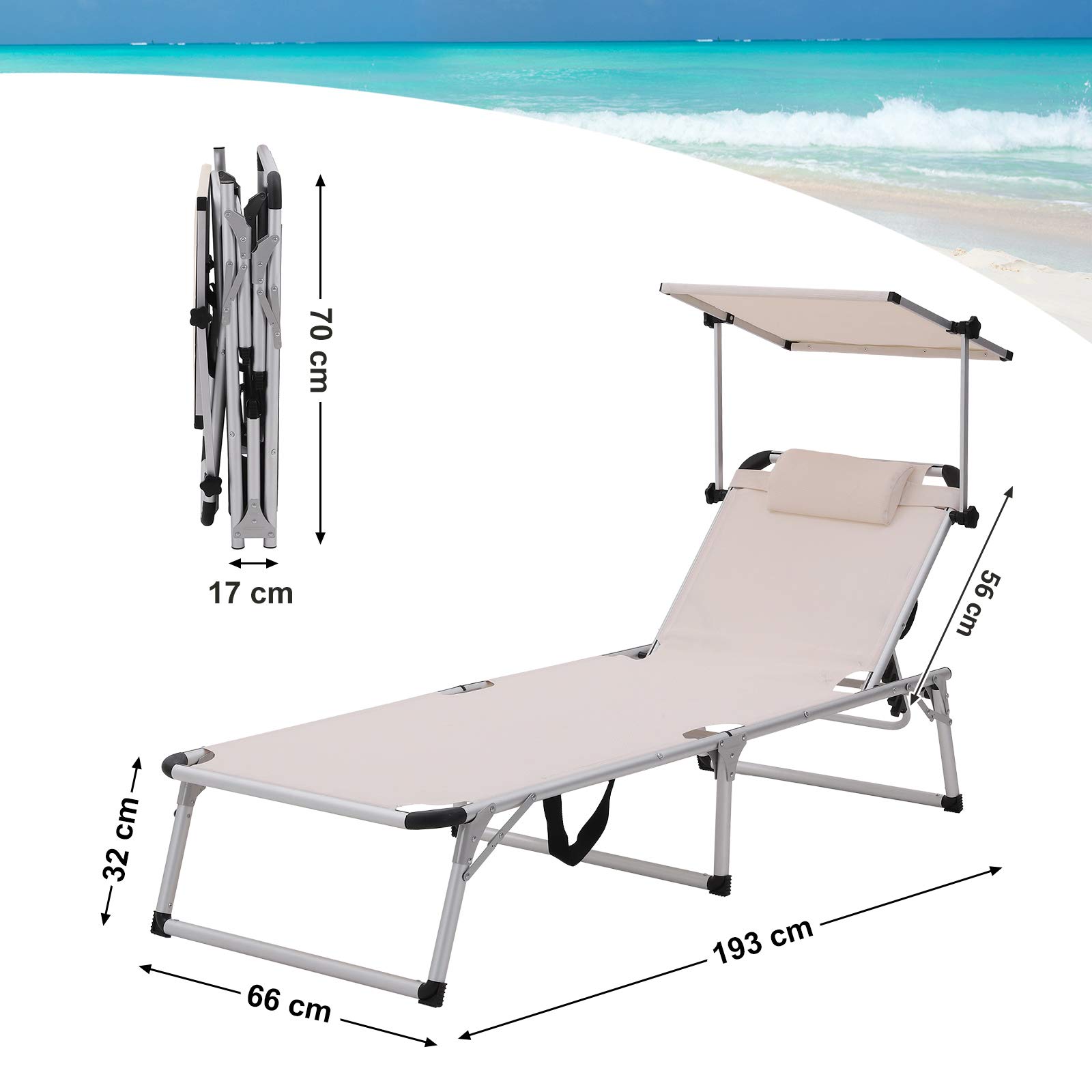 SONGMICS Sonnenliege – Bild 7