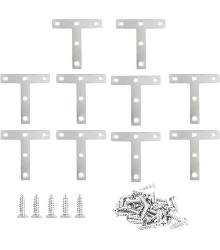 Bulk Hardware Bh00054 Flat Corner Repair Brackets Braces Plates Bzp, 50 - View #6
