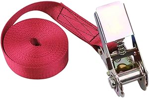 tooloflife 1-10M Spanngurte mit Ratsche 25mm Zurrgurt Ratschengurt 800kg 7 Farben für Profis und Privattransport Zugkraft Rot/Gelb/Blau/Armee grün/schwarz/grau