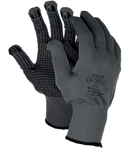 24 Paia Guanti Da Lavoro Polyco Matrix P Grip &ndash; Taglia 9 Large &ndash; Rivestimento Nero In PU