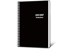 RUKAR Monthly Planner 2025-2027, 2025 Calendar 24 Months Planner, JULY 2025 - JUNE 2027, 7.4"x9.4", Personal Organizer with Monthly Goals, To-Do List, Habit Tracker, 24 Months for School Office Home