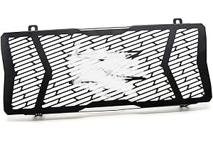 MZ-STORE Z650 Z 650 Moto Accessoire Acier Inoxydable Couvercle de Grille de Radiateur Protection pour Z650 2017 2018 2019 2020 2021 2022 2023 2024-Noir