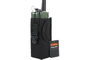 EXCELLENT ELITE SPANKER Pochette Talkie,Étui pour Talkie Walkie,Tactique Nylon Talkie Walkie Pochette pour Radio Portable ou Talkie-Walkie(Noir)