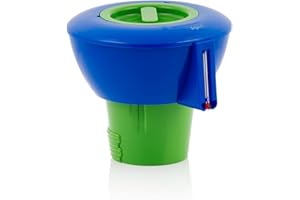 Zelsius Pool Dosierschwimmer mit Thermometer | Chlorspender für Ø 9 cm Tabletten | Chlordosierer für Pool, Chlor Dosierschwimmer, Chlorschwimmer Pool, schwimmender Chlorspender