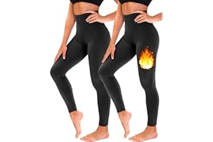 TNNZEET 2 Piezas Leggins Termicos Mujer Invierno, Deportivos Mujer Leggings