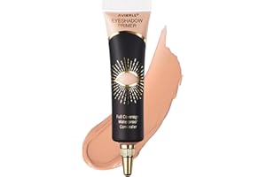 OKAQEE Eyeshadow Primer - Cream Eye Primer - Eye Base for Long Lasting Eye Makeup - Cream Colorful Eyeshadow Base for Eyelid - Matte Full Coverage Concealer Makeup for Mature Skin (02 MEDIUM)