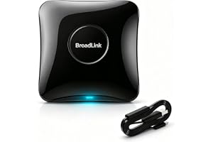 BroadLink RM4 pro S- och sensorkabeluppsättning, Universal IR RF-fjärrkontrollnav med USB-kabel Temperaturfuktighetsmonitor U