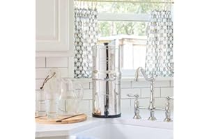 Berkey travel 5.6L Système de Filtration d'Eau par Gravité en inox AISI 304 avec 2 Eléments de purification black berkey