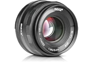 Meike Lente de gran apertura de enfoque manual de 35 mm F/1.4 compatible con Fujifilm