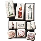 Nostalgic-Art 83082 Coca-Cola &ndash; Bottle Timeline, magnet-Set (9TEILIG)