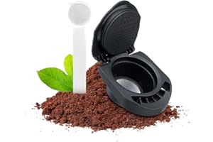 I CAFILAS Riutilizzabile Adattatore per Dolce Gusto Genio S/Piccolo XS, adattatore per cialde da caffè compatibile con Dolce Gusto,Non c'è bisogno di capsule di caffè