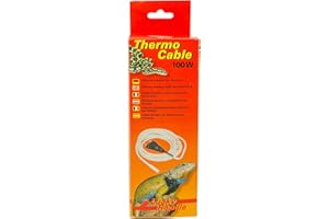 Lucky Reptile Thermo Cable - Câble Chauffant 100 W pour Terrarium - 10 m Dont 1,5 m de câble Froid - Chauffage Rapide & Chaleur Uniforme - en Silicone étanche - Accessoire pour Terrarium