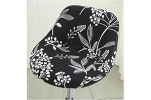 HHONGWYT Fundas para Taburetes de Bar Fundas para Sillas con Respaldo Bajo Fundas para Taburetes Elástico Giratorias Fundas para Taburetes de Cocina,A8,2PCS