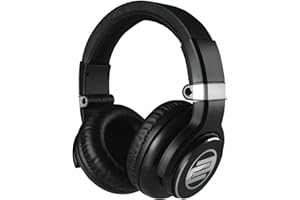 Reloop RHP-15 - zamknięte słuchawki DJ, zoptymalizowane odtwarzanie dźwięku, obracane nauszniki, wszystkie złącza pozłacane, w zestawie adapter 6,3 mm, czarny