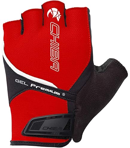 Chiba BioXCell Pro Handschoenen met Korte Vingers - rood