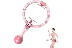 MAGIC SELECT Hula Hoop Fitness z wagą. Inteligentny pierścień fitness dla dorosłych z masażem 360, obręcz sportowy z 24 sekcjami z regulacją talii do 130 cm.