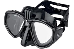 SEAC One Pro Maschera da Sub con Supporto per Videocamera Gopro per Immersioni Subacquee e Snorkeling Unisex Adulto