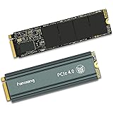 Fanxiang S660 1TB PCIe 4.0 NVMe M.2 SSD interna -Con disipador de calor, caché SLC dinámico, hasta 5000 MB/s, compatible con